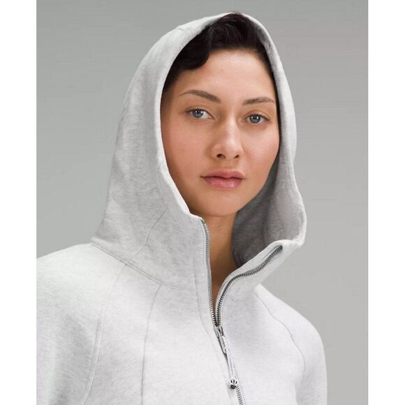 LULULEMON Scuba Full-Zip Cropped Hoodie Women’s XS-Small Core Ultra Light Grey - Picture 3 of 13